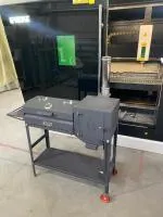 гриль-мангал с печью под казан премьер универсал кедр стальной